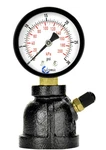 Gas Test Pressure Gauge, 1 Fnpt Connection, Brass Valve, Chrome Plated. Fixed Price $24.99.