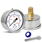 0-300 Psi Liquid Filled Pressure Gauge, 2" Dial, 1/4" Npt Back Mount, 304 Stainl. Fixed Price $14.99.