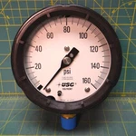 4 1/2" Ametek Us Gauge Division 1980-150010 160 Psi Anpt Bottom Connection. Fixed Price $93.50.