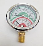 MA098, Tridicator, Thermo-manometer, 2-1/2", Silicone Oil FILLED,0-160PSI/30-250. Fixed Price $35.99.