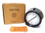 Ashcroft, Duragauge Pressure Gauge, 45-1279-SS-04B-60#, 60PSI, 4-1/2". Fixed Price $91.00.