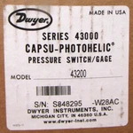 Dwyer 43200 Pressure Switch/gage *sealed Box* 49586HI. Fixed Price $175.00.