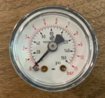 Norgren Pressure Gauge 0-160PSI 1/8" Npt Rear Mount Metal Case Nos. Fixed Price $12.00.