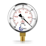 2-1/2" Pressure Gauge, Chrome Plated Steel Case, Dry, Vacuum -30 HG/0, Lower .... Fixed Price $37.02.
