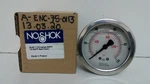 New Old Stock! Noshok 0-100PSI 1/4"BSPP Back Conn. Pressure Gauge 25-911-100. Fixed Price $29.95.
