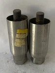 Set Of 2 Vintage Antique Adjustable Metal Legs Feet Machinery Industrial. Fixed Price $45.00.