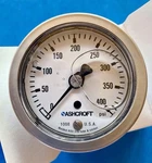 Ashcroft Industrial Duralife Gauge 63-1008-SL-02B-400 Back Mount, 63MM, 0-400NEW. Fixed Price $90.00.