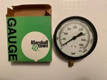 Pressure Gauge Gage 0-400PSI G10175 4.5" Dia 2800KPA 1/4" Mnpt. Fixed Price $13.00.