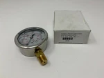 New Dynamic CF1P-070A Pressure Gauge, 1,000 Psi, 2.5" Face, 1/4" Bottom Mount. Fixed Price $18.99.