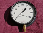 Helicoid Pressure Gauge, 8-1/2 Face, 400 Psi, Npt Bottom Mount. Fixed Price $9.00.