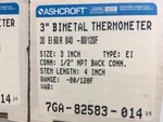 Ashcroft 30EI60R040 -80/120F Bimetal Thermometer * New In Box. Fixed Price $70.00.