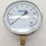 Enfm 0-100 Psig Pressure Gauge 1/2" Face 1/4" Npt Male Threads Bottom Mount. Fixed Price $12.95.