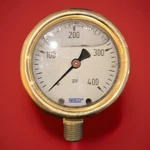 Wikai 400 Pound 1/4 Npt Brass Pressure Gauge Air/ Fluid. Fixed Price $24.50.