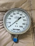Reo Temp PR60S1A2P25GT Tube And Socket 6" Gauge Glycerin Filled New. Fixed Price $299.99.