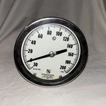 Ashcroft 6" Duragauge 200 Psi 1/4" Npt Lower Connect A4. Fixed Price $30.00.