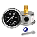 0-100 Psi Fuel Pressure Gauge, 1-1/2" Dial Size, 1/8" Npt Back Mount, Glycerin. Fixed Price $18.99.