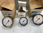 Noshok & Westward Pressure Gauges. Lot Of 3. 100 Psi. Fixed Price $29.00.