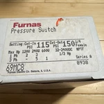 Original Furnas Pressure Switch 69MC8 115-150 Psi New Box. Fixed Price $49.00.