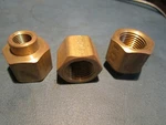 (3) 3/8"NPTFX1/8"NPTF 7/8"HEX 0.94"L CA360 Brass Reducing Coupling. Fixed Price $17.00.