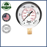 Brass Internal Pressure Gauge 0-10,000 Psi/kpa With Durable Stainless Steel Case. Fixed Price $41.73.