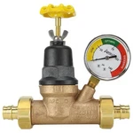 Apollo Valves EPXPRV34WG Water Pressure Regulator W/gauge, 3/4 Bronze. Fixed Price $49.99.