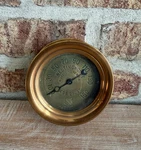 Westinghouse Antique Ashcroft All Brass Air Pressure Test Gauge 4 3/8. Fixed Price $250.00.