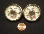 Quantity 2: Ashcroft 0-3000 Psi Pressure Gauges Nos (new Old Stock) 0/3000. Fixed Price $20.00.