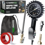 Rhino Usa Tire Pressure Gauge With Inflator (0-100 Psi) Heavy Duty Air Chuc.... Fixed Price $50.09.