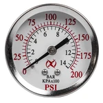 Air Compressor Pressure Hydraulic Gauge 2" Face Back Mount 1/4" Npt 0-200 Psi. Fixed Price $9.95.