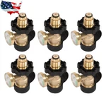 6PCS Pol Propane Tank Adapter With Gauge, Converts To Qcc/type For Gas Grill. Fixed Price $43.38.
