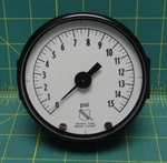 Ashcroft 3-1/2" Dial Pressure Gauge, 0-15 Psi, Back Npt 1/4 6685-00-097-8923. Fixed Price $87.00.