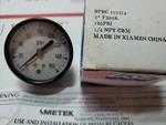 0-160 Psi Air Pressure Gauge 1/4" Npt Center Back Mount Usg 2" Face, Spec 163274. Fixed Price $15.00.