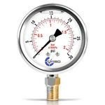 Stainless Steel Pressure Gauge Dual Display Liquid Filled For Water Air Oil. Fixed Price $21.18.