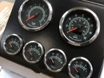 Marshall C2 60S Muscle Gauge Set, Stainless Bezels, 5 Range Fuel Level. Fixed Price $425.00.