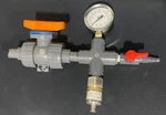 Ifm PX3226 Sensor Assembly With Pressure Dial Gauge And Valves. Fixed Price $95.00.