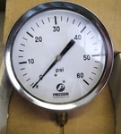 Precision Fitting & Valve Co. Pressure Gauge 1/4" Npt 0-60 Psi New Surplus. Fixed Price $35.00.