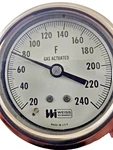 Weiss Instruments G25UB4 Gas Pressure Gauge 2.5" Face 1/4"NPT Male 100PSI 20-240. Fixed Price $90.00.