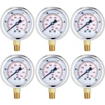 Saysurey 6 Pcs 0100 Psi Glycerin Liquid Filled Pressure Gauge 2.5'' Dial Liqu.... Fixed Price $156.29.