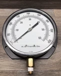 Trerice 6" Industrial Pressure Gauge 52-2338 Dual Scale 0-60 Psi 0-400 Kpa. Fixed Price $40.00.