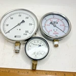 Lot Of (3) Marsh Instruments Duro United Weksler Pressure Gauge Gage. Fixed Price $39.95.