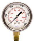 Gauge 2-1/2" Face Case 10,000 Psi/kpa/bar 1/4" Npt Brass Lower Filled 250ER22. Fixed Price $25.68.