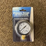 Aqua Ez 1/4" 60 Psi Dial Pressure Gauge Steel Housing Pool Filter PG550 #199191. Fixed Price $12.99.