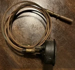 Vintage Rochester Oil Temperature Gauge, 2" Braided Line Sensor 16004-AP14680. Fixed Price $35.00.
