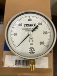 Trerice 1/2" Pressure Gauge, 0-300 Psi, 600CB, Lead Free Pbf. Fixed Price $8.00.