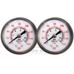 2 Pack 160 Psi Pressure Gauge Back Mount 1/8" Npt 1.5" Air, Water, Oil, Gas. Fixed Price $14.87.