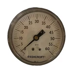 Ashcroft 0-60 Psi Air Pressure Gauge Dial 1/4IN Connection Side/bottom. Fixed Price $24.39.