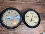 Vintage Ashcroft Drum/ Boiler Psig Pressure Gauge Cast Iron Heavy Steampunk. Fixed Price $50.00.