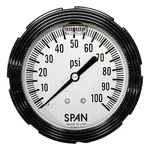 Span LFC210-100-PSI-G-CERT Industrial Pressure Gauge, 1/4 Npt, Center Back. Fixed Price $55.69.