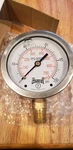 Nib Winters 2.5 1/4'' Npt Btm Pressure Gauge Liquid Dial PFQ804. Fixed Price $25.00.
