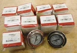 Lot Of 11 Winters PFQ2976 Face Panel Gauges 2" Liquid Filled 0-100 Psi *rack. Fixed Price $80.00.